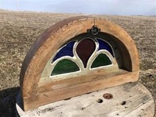 Stained glass arched for sale  Payson
