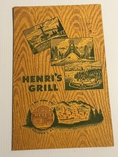 Restaurant menu henri for sale  Los Angeles