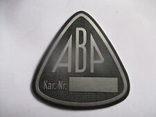 Typenschild schild abp gebraucht kaufen  Deutschland