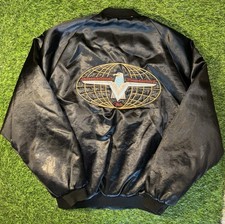 Jaqueta Bombardeiro Vintage Internacional Thunderbird Club Cetim Preto Masculina Tamanho Grande comprar usado  Enviando para Brazil
