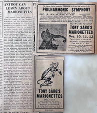 Tony sarg marionettes for sale  Houlton