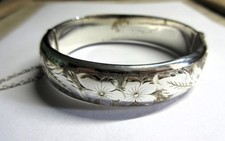 hallmarked silver bangle hinged for sale hallmarked silver bangle hinged for sale SCARBOROUGH