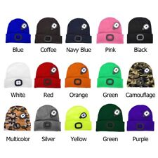 Gorro com luz recarregável malha LED chapéu luz noturna farol 3 modos comprar usado  Enviando para Brazil