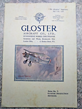 Gloster aircraft aeroplane for sale  RINGWOOD