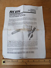 Rcbs upm micrometer for sale  Reynoldsville