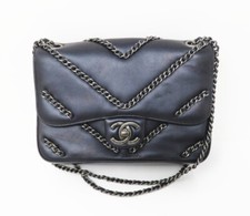 Bolsa de ombro NYJEWEL CHANEL azul marinho aba bolsa com cartão etiqueta de preço original  comprar usado Bolsa de ombro NYJEWEL CHANEL azul marinho aba bolsa com cartão etiqueta de preço original  comprar usado  Enviando para Brazil