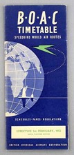 Boac airline timetable for sale  BRIGHTON