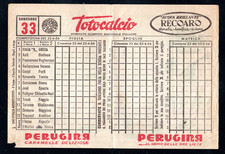 Schedina totocalcio del usato  Candelo
