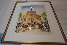 Aquarelle signée emmanuel d'occasion  Saint-Alban-Leysse