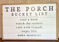 Porch bucket list for sale  Raceland