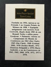 vintage pocket calendar 1985 Formula 1 F1 john player special lotus team #780 comprar usado  Enviando para Brazil