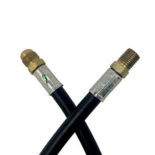 Mangueira de gás 20" Lp para trailer trailer campista 1/4" ID x 1/2" OD macho alargador x rosca macho comprar usado  Enviando para Brazil