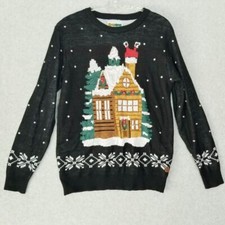 Usado, Suéter de Natal feio flocos de neve juvenil TipsyElves festa festiva tamanho G comprar usado  Enviando para Brazil