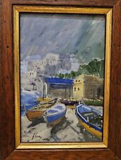 Framed italian oil for sale  Dallas