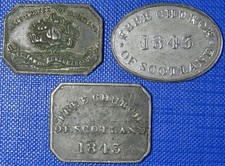 C19th communion tokens for sale  EXETER