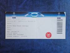 Używany, BILET RZADKI PEŁNY 2008/2009 AALBORG - MANCHESTER MAN UTD UNITED CHAMPIONS LEAGUE na sprzedaż  PL