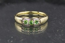 Tsavorit goldring 375er gebraucht kaufen  Fürth