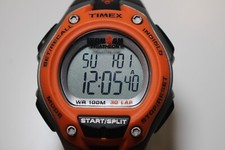 Relógio de triatlo Timex Ironman masculino Indiglo 44mm laranja preto 30 voltas - Fresh Batt comprar usado  Enviando para Brazil