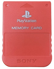 Cartão de memória genuíno Sony PlayStation 1 SCPH-1020 vermelho doce fabricante de equipamento original PS1 testado  comprar usado  Enviando para Brazil
