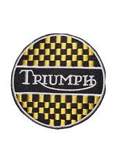 Triumph chequered patch for sale  NOTTINGHAM