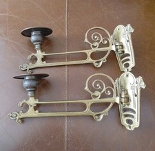 Pair antique brass for sale  BRIGHTON