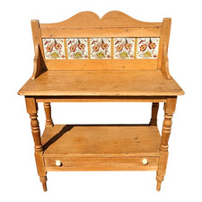 Antique pine washstand for sale  CREWE