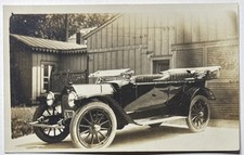 Cartão postal antigo brilhante de carro com holofotes postes de cima para baixo 5 passageiros RPPC, usado comprar usado  Enviando para Brazil