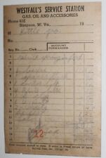 Vintage receipt westfall for sale  Kingwood