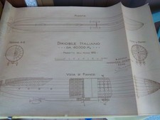 Disegno dirigibile italiano usato  Torino