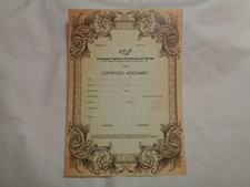 Certificato azionario consorzi usato  Varano Borghi