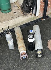 Gas bottles mig for sale  CHESTERFIELD
