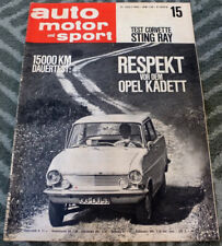 AMS 15/1963 Test Opel Kadett, Chevrolet Corvette Sting Ray, TDE VW Käfer-Tuning comprar usado  Enviando para Brazil