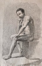 Dessin ancien homme d'occasion  Belleville