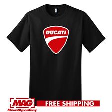 Camiseta preta DUCATI 2C logotipo motocicleta corrida esporte rali moto motor comprar usado  Enviando para Brazil