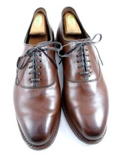 Oxfords masculinos de couro Allen Edmonds "CARLYLE" biqueira lisa 10,5 D pimenta EUA (589N) comprar usado  Enviando para Brazil