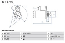 Anlasser starter bosch gebraucht kaufen  Oberlungwitz
