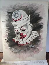 Vintage clown painting for sale  Hamburg