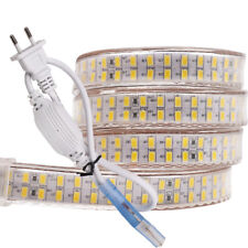 Fita led 220V 240leds/m SMD 2835 flexível à prova d'água + plugue Power EU comprar usado  Enviando para Brazil
