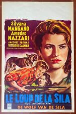 Manifesto Belga Il Lupo Della Sila Amedeo Nazzari Silvana Mangano 1949 comprar usado  Enviando para Brazil