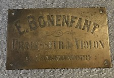 Ancienne rare plaque d'occasion  Gommegnies