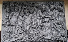 Reliefbild bachus szene gebraucht kaufen  Pfaffenhofen a.d.Ilm