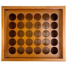 Suporte para rack de especiarias de madeira Allspice APENAS para 30 frascos de 4 oz madeira de nogueira maciça 14 x 16 comprar usado  Enviando para Brazil