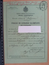 Foglio congedo illimitato usato  Italia