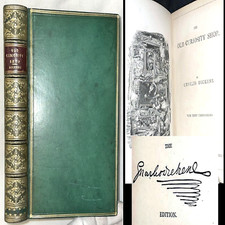 1867 OLD CURIOSITY SHOP  CHARLES DICKENS LEATHER ZAEHNSDORF BINDING ENGLAND RARE comprar usado  Enviando para Brazil