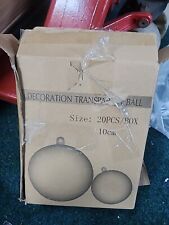 Clear plastic fillable for sale  MANCHESTER