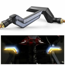 2 peças LED luz de seta para motocicleta DRL luzes indicadoras de corrida universal comprar usado  Enviando para Brazil