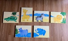 Bilder handgemalt safari gebraucht kaufen  Simmern/ Hunsrück