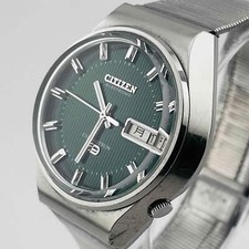 CITIZEN COSMOTRON 4-791061K temperatura eletromagnética dia data mostrador verde 33,1 mm comprar usado  Enviando para Brazil