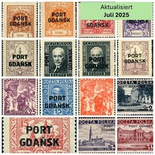 Danzig Port Gdansk Breifmarken: Postfrisch, Ungebraucht, Gestempelt, BPP Auswahl comprar usado  Enviando para Brazil