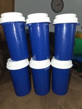 Usado, Pacote com 6 frascos de pílulas para remédios para animais de estimação vazios com tampas para artesanato, armazenamento em garagem comprar usado  Enviando para Brazil